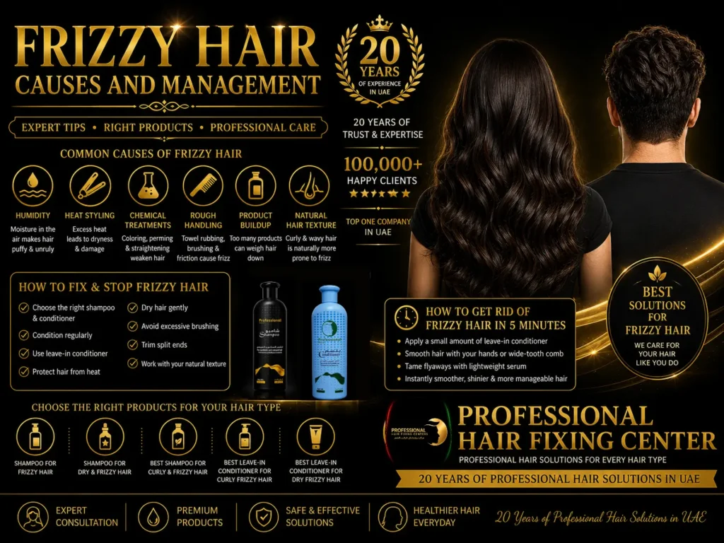 Frizzy Hair Causes and Management